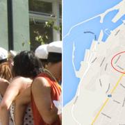 Olyckan inträffade i centrala Visby