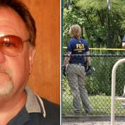 James Hodgkinson/FBI-agenter söker efter spår på brottsplatsen 