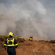 Från släckningsarbetet i norra Spanien.