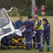 Två personer, en femårig flicka och en 67-årig man, vårdas för mycket allvarliga skador.