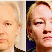 Julian Assange och Ingrid Isgren.