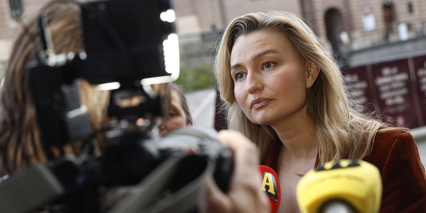 Kristdemokraternas partiledare Ebba Busch (KD).