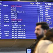 Ankommande och avgående flyg mellan Sverige och Mellanöstern har ställts in på grund av kriget.