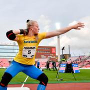 Arkivbild. Axelina Johansson under finnkampen 2022