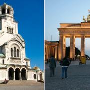 Alexander Nevskijkyrkan i Sofia / Brandenburger Tor i Berlin