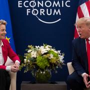 Ursula von der Leyen och Donald Trump.