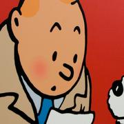 Tintin och Milou. Illustrationsbild.