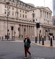 Bank of England i London på måndagen.  Alberto Pezzali / AP