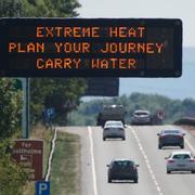 Skylt vid motorvägen A19 nära Teesside.