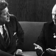 John F Kennedy och Nikita Chrustjov.