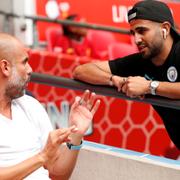 Guardiola och Mahrez.