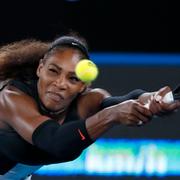 Serena Williams vid Australian Open i januari.