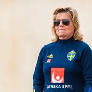 Sveriges landslagschef Marika Domanski Lyfors. 