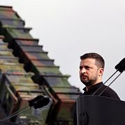 Zelenskyj och Patriot-system.