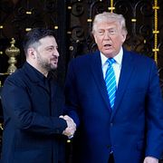 Volodymyr Zelesnkyj och Donald Trump.