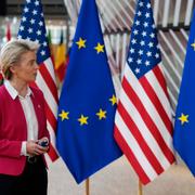 EU-kommissionens ordförande Ursula von der Leyen och USA:s president Joe Biden. 