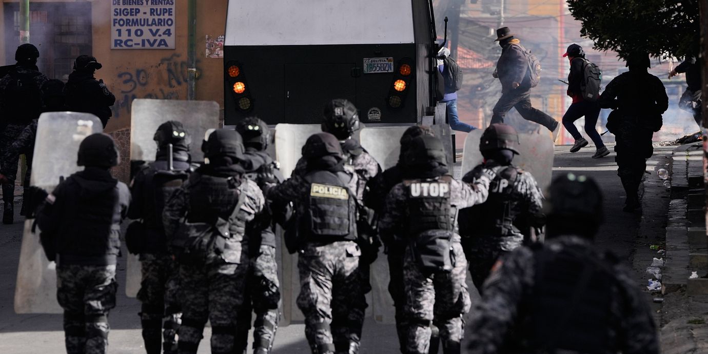 Demonstrationer i La Paz.