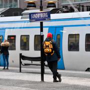 Sundbybergs pendeltågsstation. 