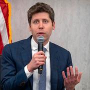 Open AI:s Sam Altman under ett samtal vid Federal Reserve Integrated Review of the Capital Framework for Large Banks Conference i Washington.