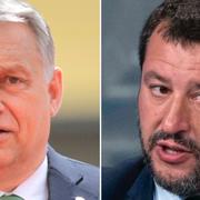 Viktor Orbán och Matteo Salvini.