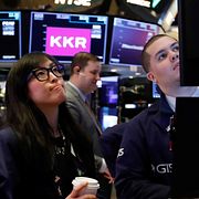 Investeraren Erica Fredrickson på Wall Street.
