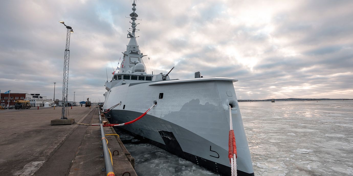 Arkivbild: Den franska fregatten Amiral Ronarc’h besöker Göteborgs hamn.