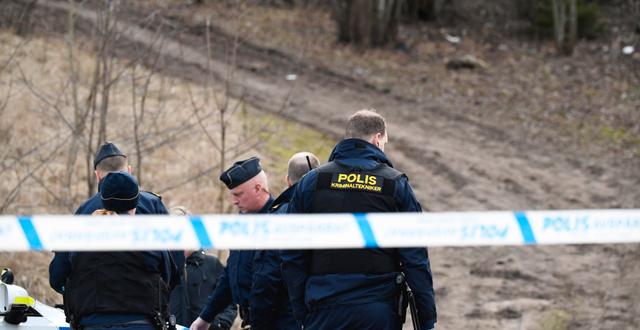 Polisinsats efter skottlossning i Vårby/Illustrationsbild. Pontus Lundahl/TT / TT NYHETSBYRÅN