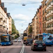 Hornsgatan i Stockholm, en av stadens miljözoner.