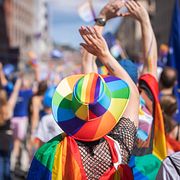 Bild från Prideparaden i Stockholm 2024.