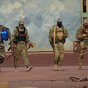 Ryska legosoldater i Mali, 2023.