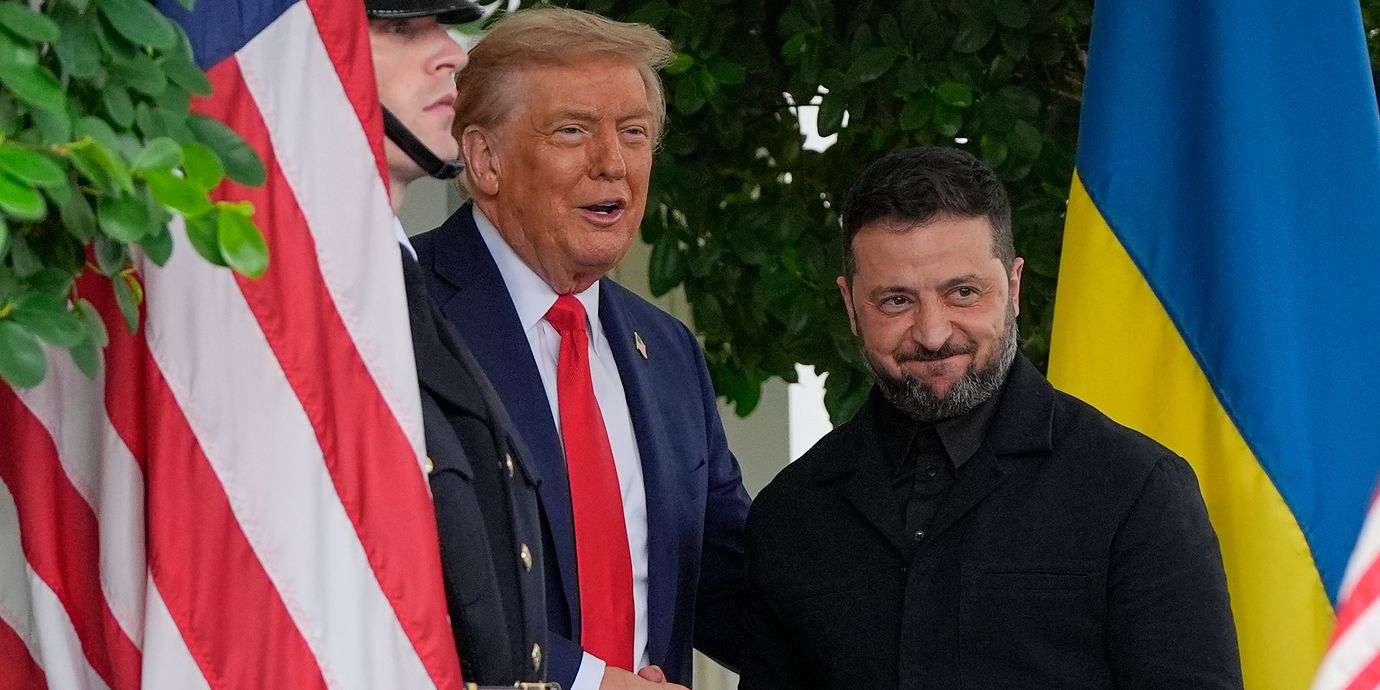 Donald Trump och Volodymyr Zelenskyj.