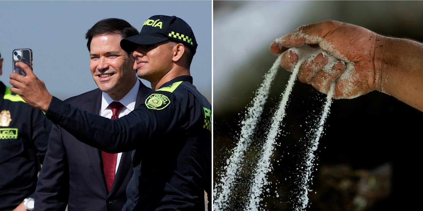 I Colombia har besprutning av kokaodlingar varit förbjudet av hänsyn till människor och miljö. Nu har man planer på att återuppta besprutningen, påhejade av USA.