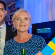 SD:s partiledare Jimmie Åkesson och partiets EU-parlamentariker Kristina Winberg