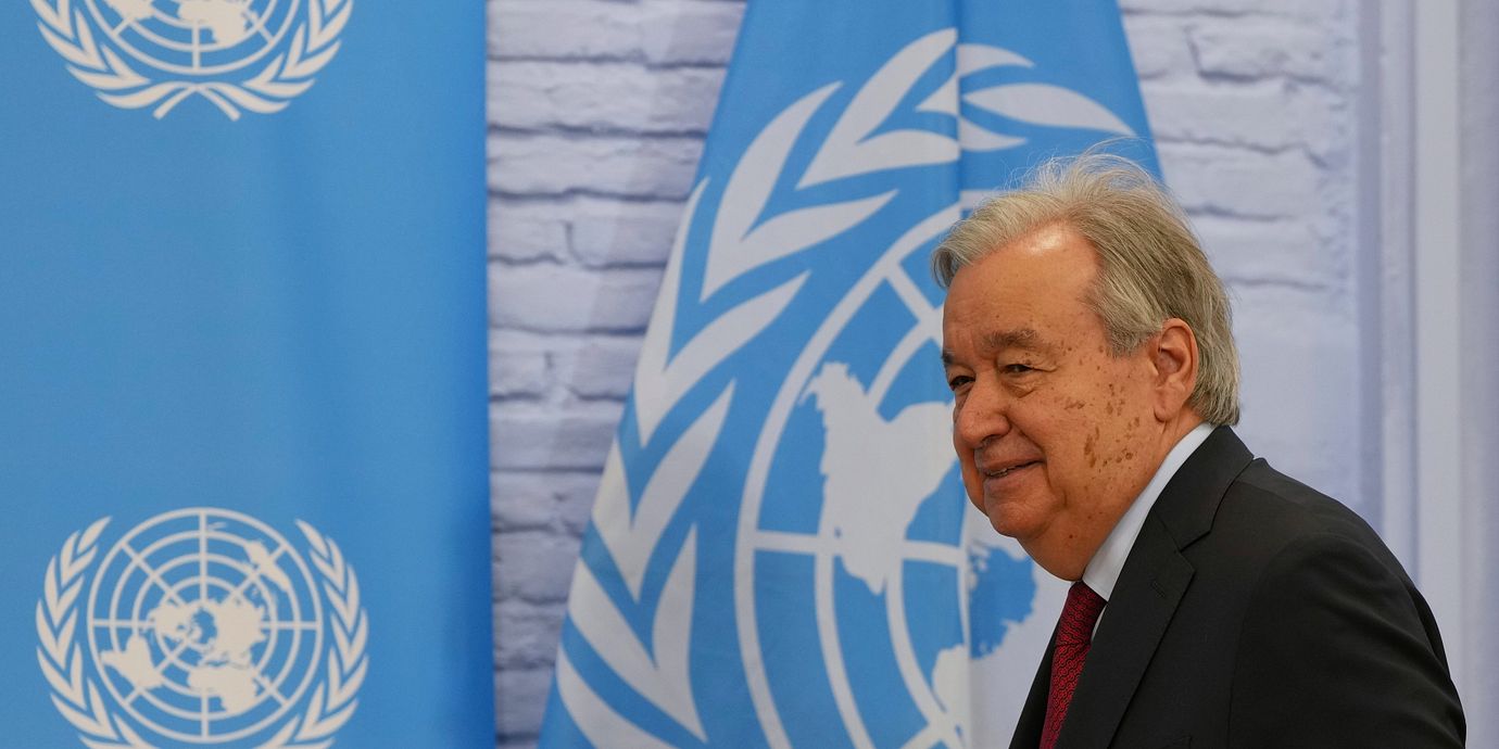 FN:s generalsekreterare Antonio Guterres.