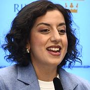 Libralernas partiledare Simona Mohamsson och gymnasie-, högskole- och forskningsminister Lotta Edholm (L) under torsdagens pressträff.