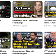 Sverigedemokraternas tv-kanal riks på Youtube. 