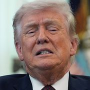 Donald Trump i natt.