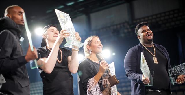 2020 fick Einár pris på P3 Guldgalan för ”Årets låt”.  Adam Ihse/TT / TT NYHETSBYRÅN