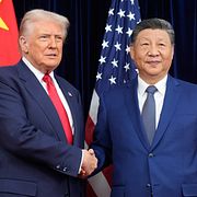 Trump och Xi vid ett tidigare möte.