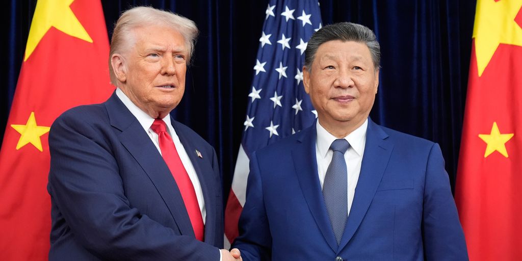 Trump och Xi vid ett tidigare möte.