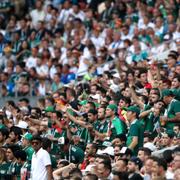 Mexikanska fans under matchen mot Tyskland.