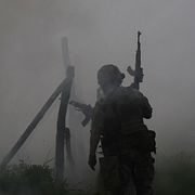  En ukrainsk sodlat i Zaporizjzja. Illustrationsbild.