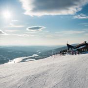 Hummelliften och Hummelstugan på Hummeln i Åre skidsystem.