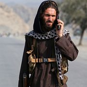 Talibanerna i Afghanistan tog över hela landet 2021 och har sedan dess infört strikta sharialagar. Bilden är från en vägspärr i februari i år.