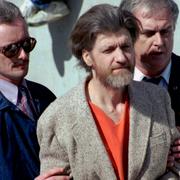Ted Kaczynski under rättegången 1996.
