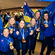 Ebba Andersson och Lag Hasselborg, bestående av Anna Hasselborg, Sofia Scharback, Agnes Knochenhauer, Sara McManus och Johanna Heldin.