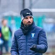 Julían Marín Bazalo, i mitten, tillsammans med Henrik Rydström till höger och assisterande tränare Theodor Olsson till höger. 