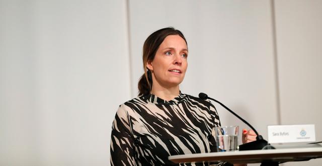 Sara Byfors, enhetschef vid Folkhälsomyndigheten. Christine Olsson/TT / TT NYHETSBYRÅN