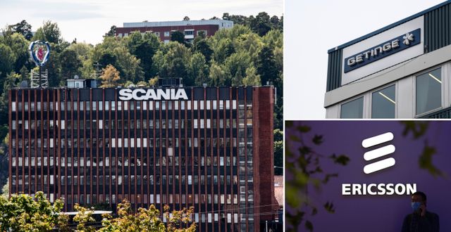 Scania, Getinge, Ericsson. TT