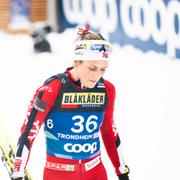 Ebba Andersson och Therese Johaug under mästerskapet